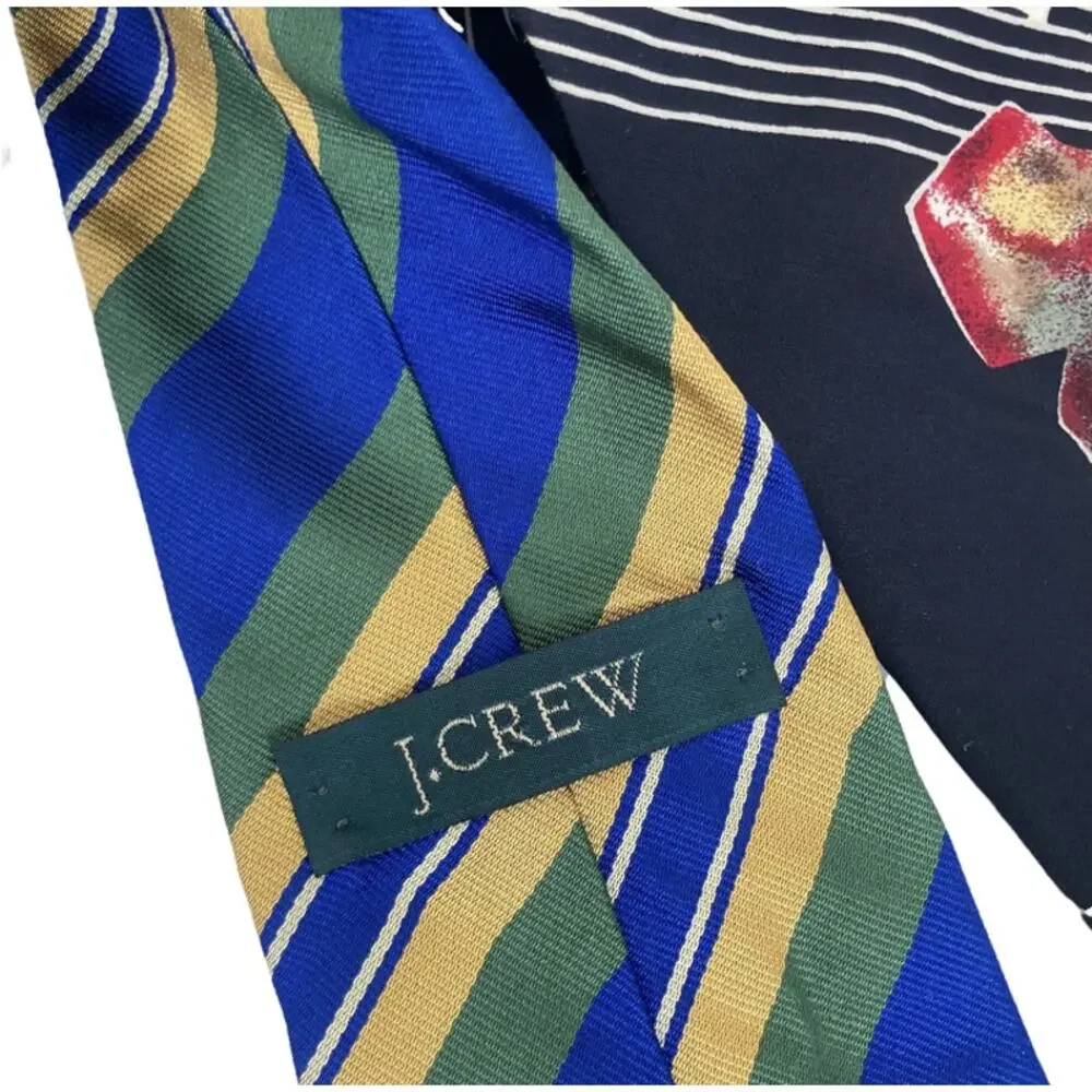 Lot of 3 Ties J. Crew Tommy Hilfiger Herve